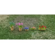 Mixed Planters and Window Boxes - N Gauge - 00399